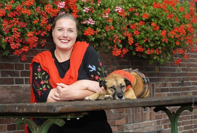 Andrea Stuckenholz mit Lucy Andrea Stuckenholz mit Lucy